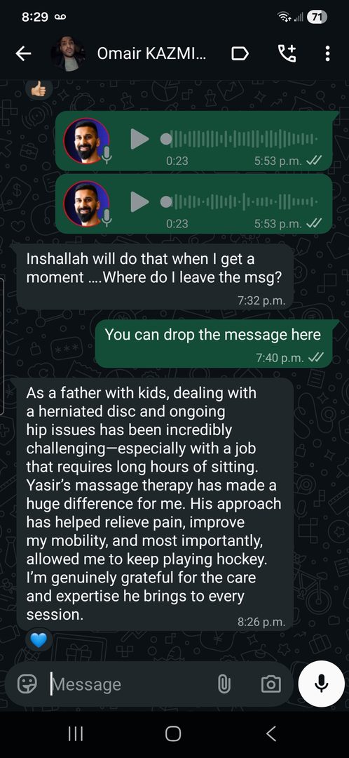 Omair testimonial