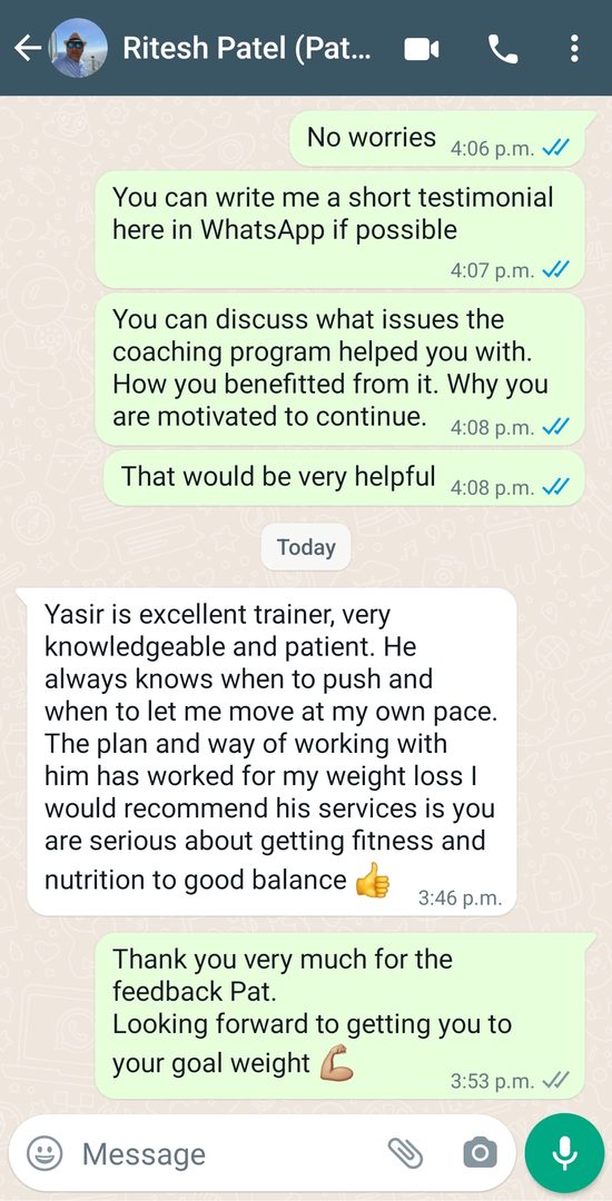 Pat testimonial