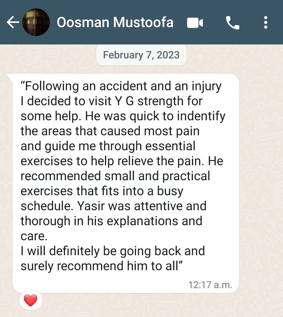 WhatsApp client testimonial