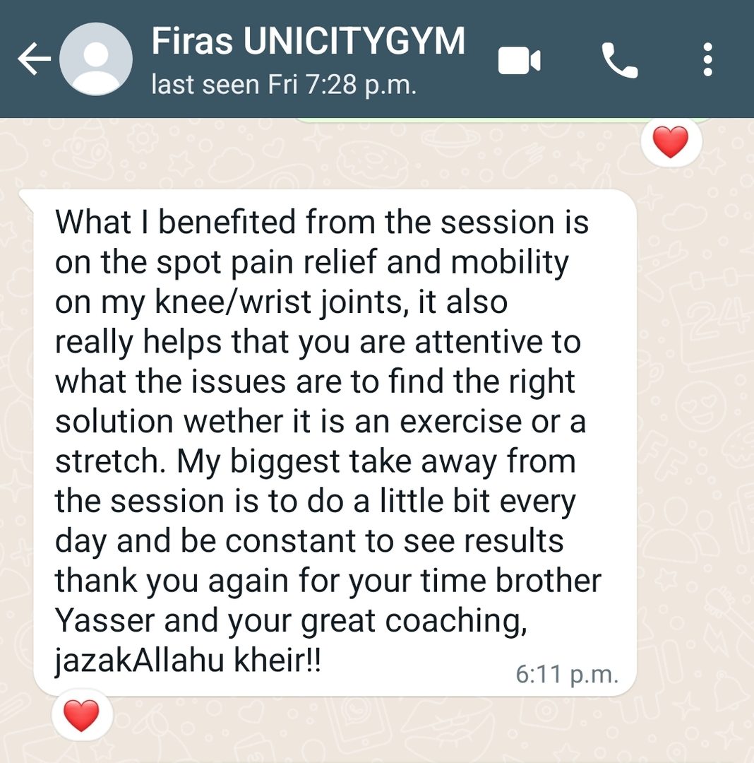 WhatsApp client testimonial